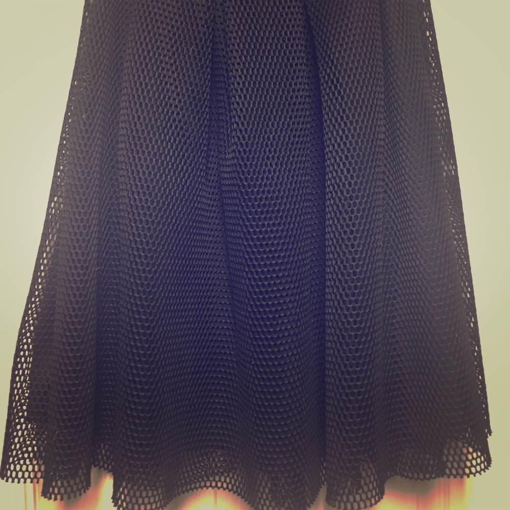Layered fishnet skirt